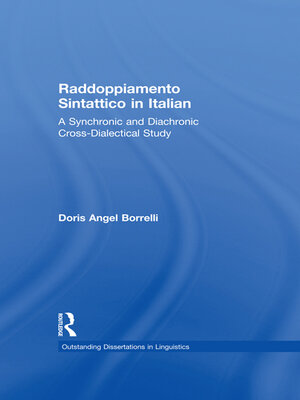 cover image of Raddoppiamento Sintattico in Italian
